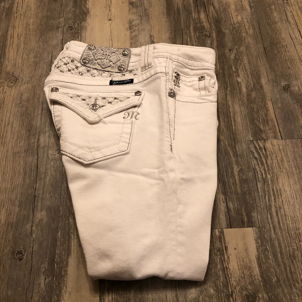 Miss Me White Jeans